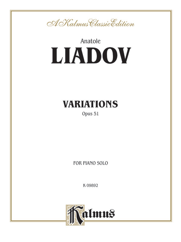 Variations sur un theme populaire Polonais, Opus 51 Cover Image