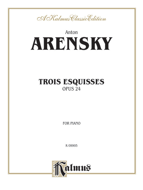 Trois Esquisses, Opus 24 Cover Image