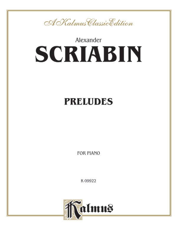 Scriabin: Preludes Sheet Music Preview