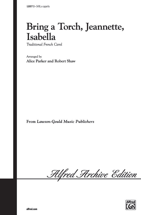 Bring a Torch, Jeanette, Isabella Sheet Music Preview