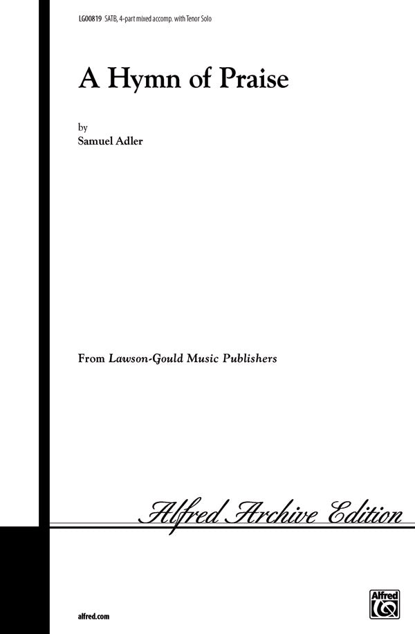 A Hymn of Praise Sheet Music Preview