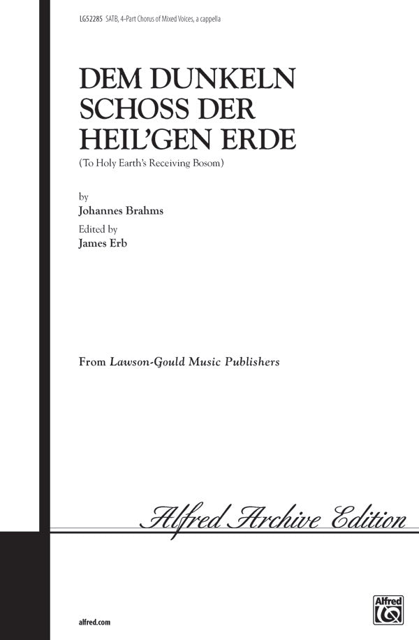 Dem Dunkeln Schoss Der Heil'gen Erde Cover Image