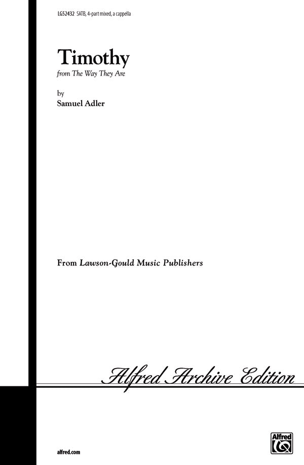 Timothy (from <I>The Way They Are</I>) Cover Image