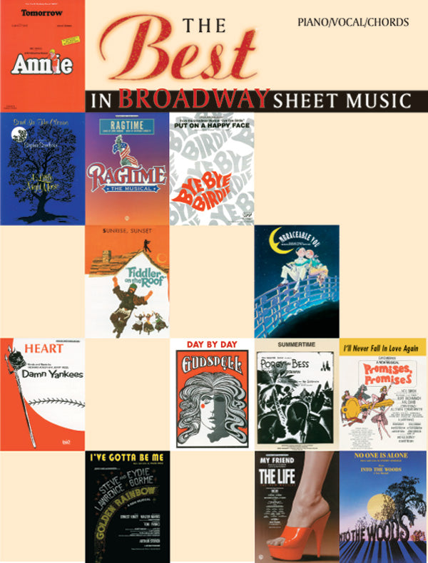 The Best in Broadway Sheet Music Cover Image