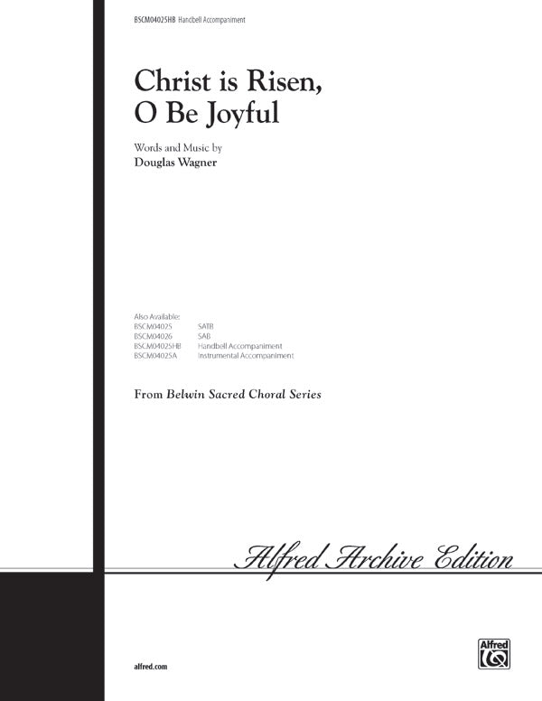 Christ Is Risen, O Be Joyful Cover Image