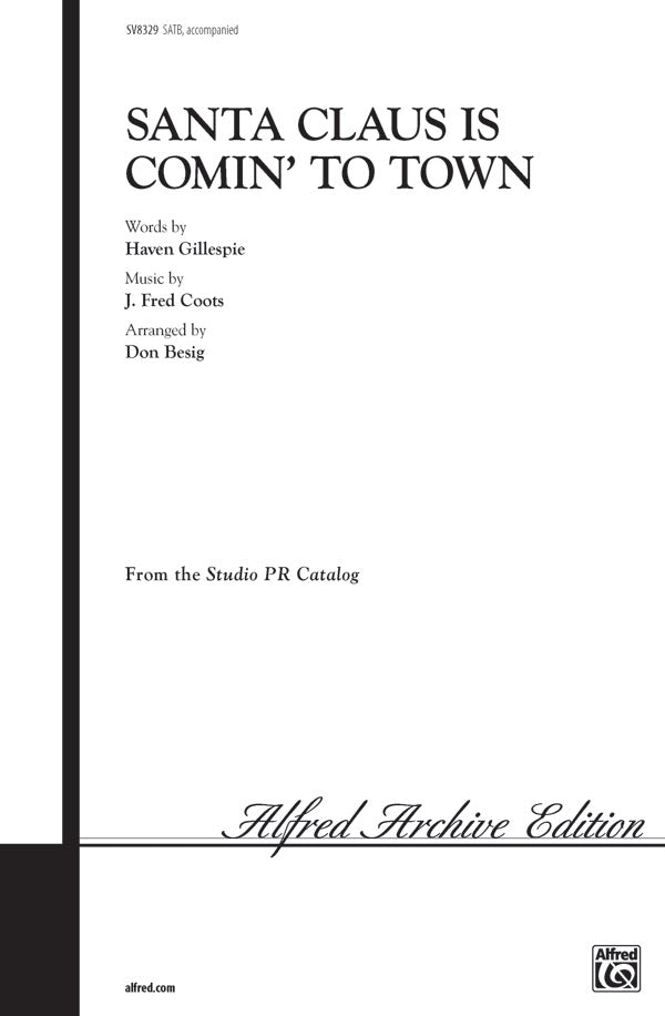 Santa Claus Is Comin' to Town Cover Image
