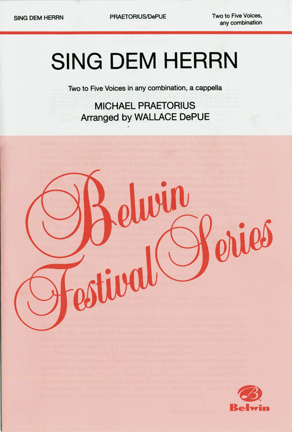 Sing Dem Herrn Sheet Music Preview
