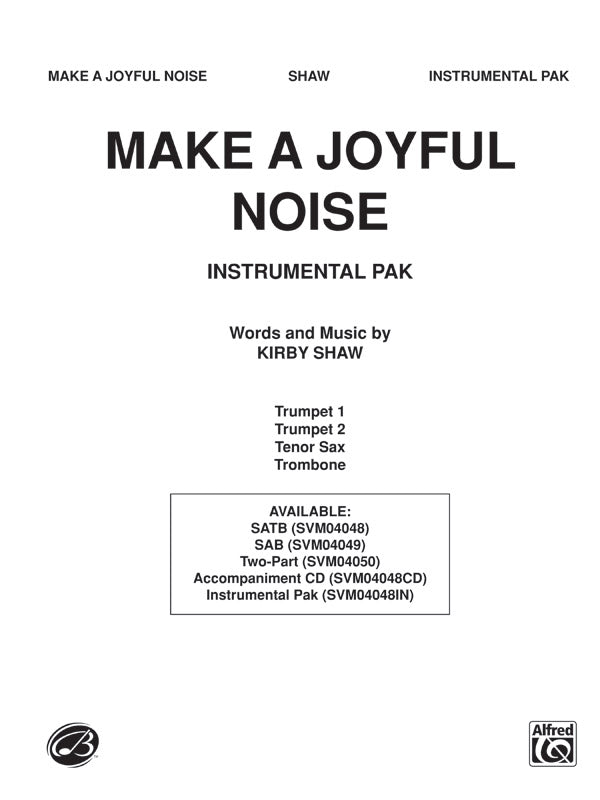 Make a Joyful Noise: Score Sheet Music Preview