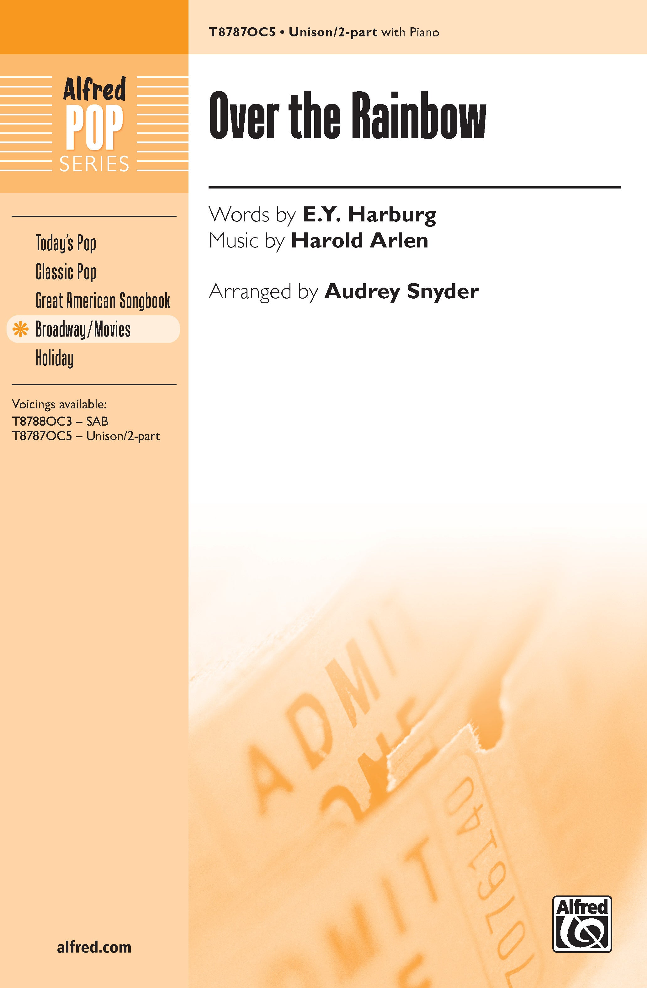 Over the Rainbow (from <I>The Wizard of Oz</I>) Sheet Music Preview