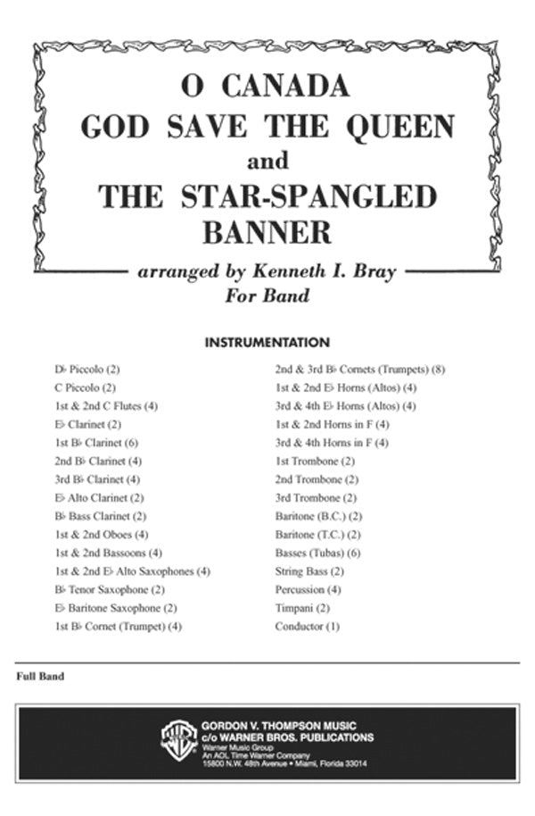 O Canada / God Save the Queen / Star-Spangled Banner Cover Image