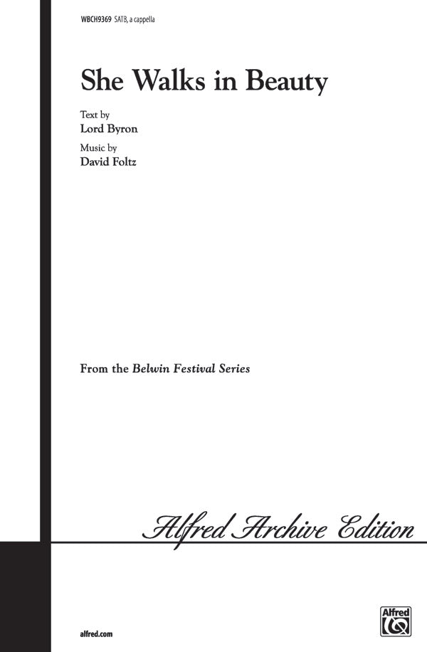 She Walks in Beauty Sheet Music Preview