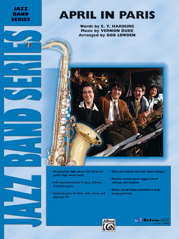 April in Paris: 2nd B-flat Tenor Saxophone Sheet Music Preview