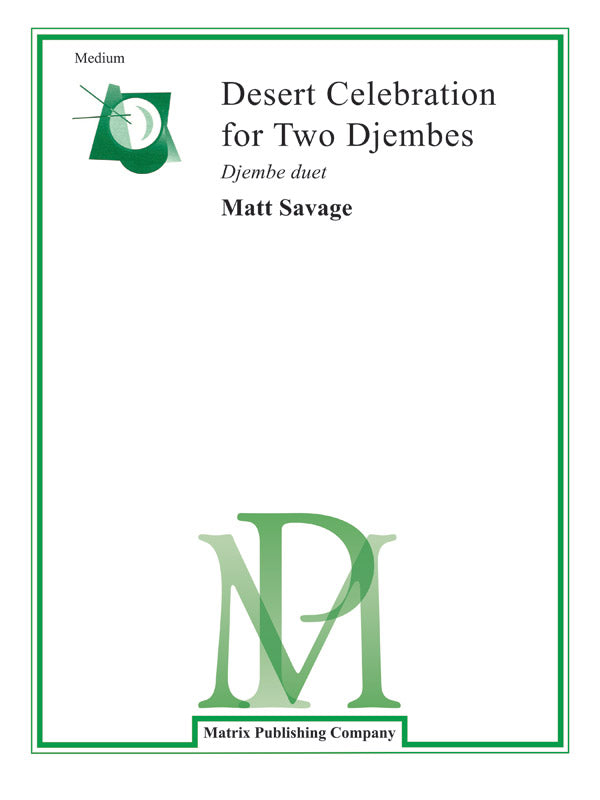 Desert Celebration for Two Djembes Sheet Music Preview