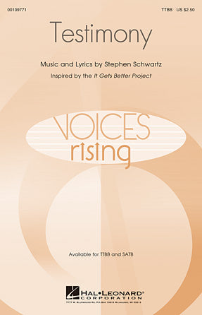 Testimony Sheet Music Preview