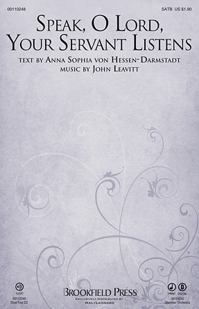 Speak, O Lord, Your Servant Listens Sheet Music Preview