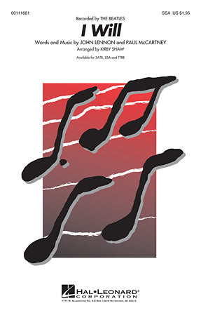 I Will Sheet Music Preview
