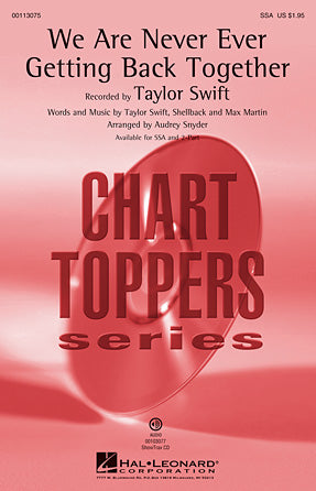 We Are Never Ever Getting Back Together Sheet Music Preview