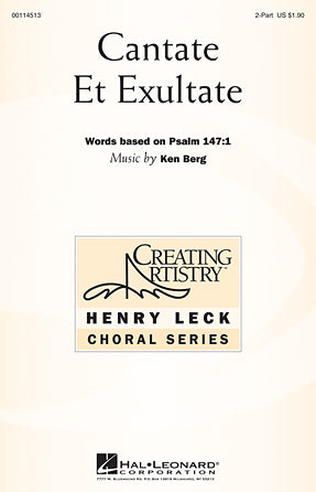 Cantate Et Exultate Sheet Music Preview