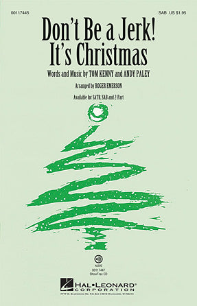 Don't Be A Jerk It's Christmas Sheet Music Preview
