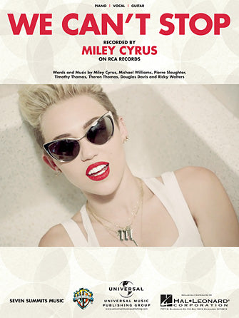 We Can't Stop Sheet Music Preview