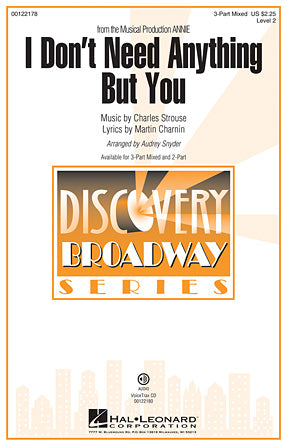 I Don't Need Anything But You Sheet Music Preview