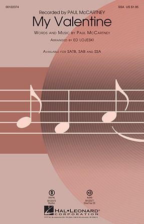 My Valentine Sheet Music Preview
