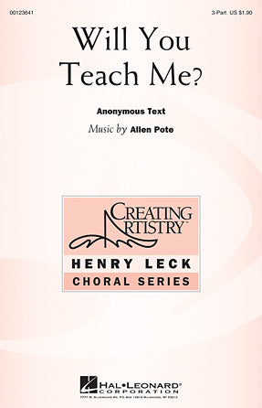 Will You Teach Me? Sheet Music Preview