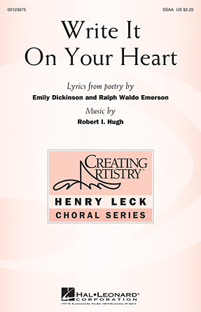 Write It On Your Heart Sheet Music Preview