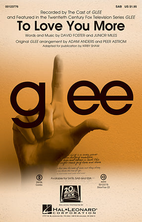 To Love You More Sheet Music Preview