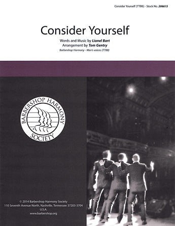 Consider Yourself (from Oliver) (arr. Tom Gentry) Sheet Music Preview