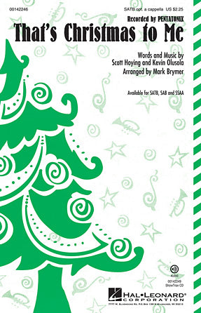 That's Christmas To Me (arr. Mark Brymer) Sheet Music Preview