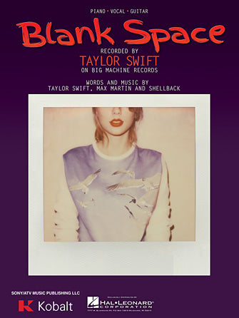 Blank Space Sheet Music Preview