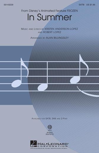 In Summer (from Frozen) (arr. Alan Billingsley) Sheet Music Preview