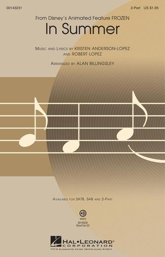 In Summer (from Frozen) (arr. Alan Billingsley) Sheet Music Preview