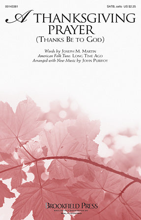 A Thanksgiving Prayer (Thanks Be To God) Sheet Music Preview