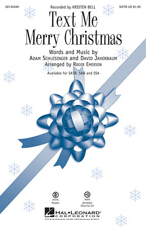 Text Me Merry Christmas (arr. Roger Emerson) Sheet Music Preview
