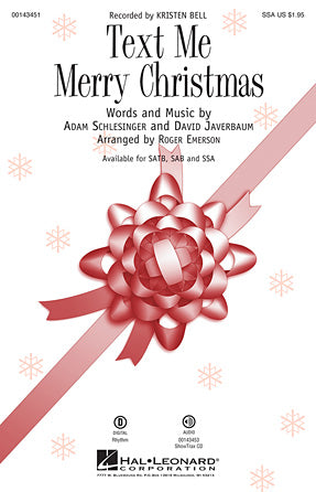 Text Me Merry Christmas (arr. Roger Emerson) Sheet Music Preview