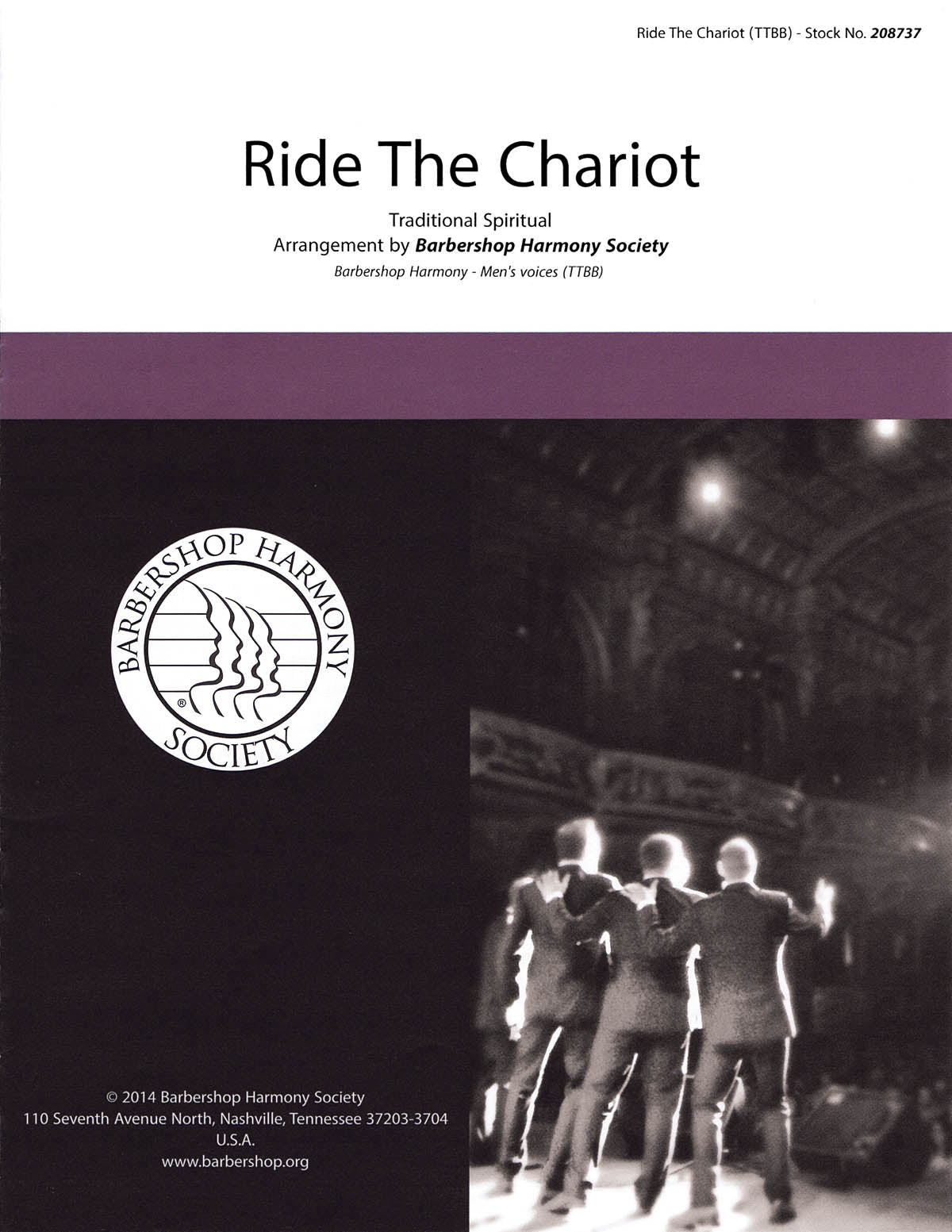 Ride the Chariot (arr. Barbershop Harmony Society) Sheet Music Preview
