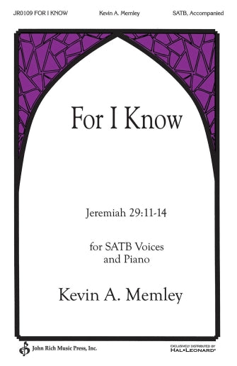 For I Know Sheet Music Preview