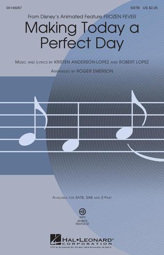 Making Today A Perfect Day (from Frozen Fever) (arr. Roger Emerson) Sheet Music Preview