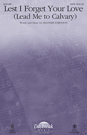 Lest I Forget Your Love (Lead Me To Calvary) Sheet Music Preview