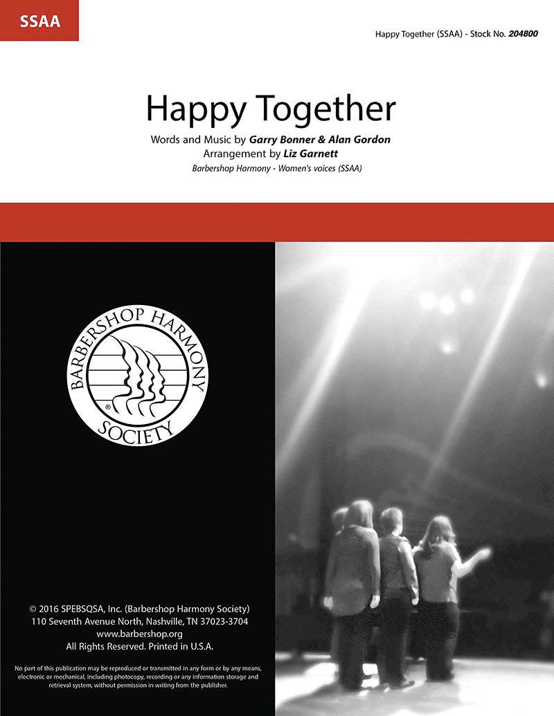 Happy Together (arr. Liz Garnett) Sheet Music Preview