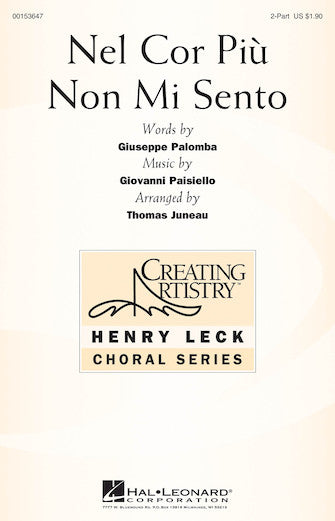 Nel Cor Piu Non Mi Sento Sheet Music Preview