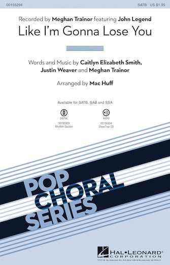 Like I'm Gonna Lose You Sheet Music Preview