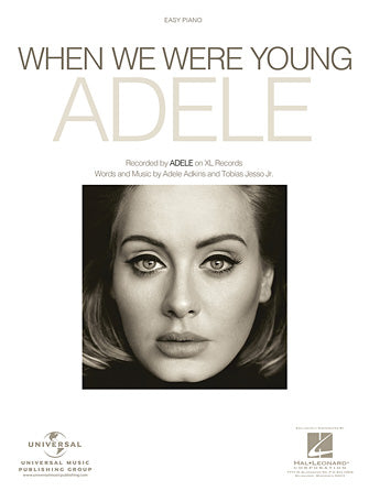 When We Were Young Sheet Music Preview