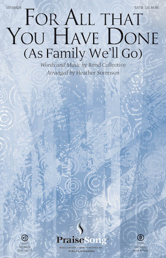 For All That You Have Done (As Family We'll Go) Sheet Music Preview