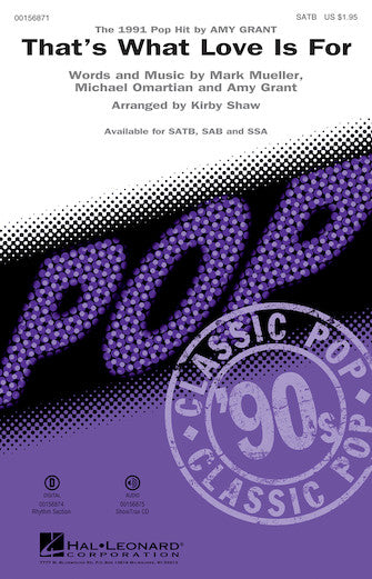 That's What Love Is For Sheet Music Preview