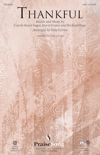 Thankful Sheet Music Preview