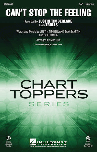 Can't Stop The Feeling (from Trolls) (arr. Mac Huff) Sheet Music Preview