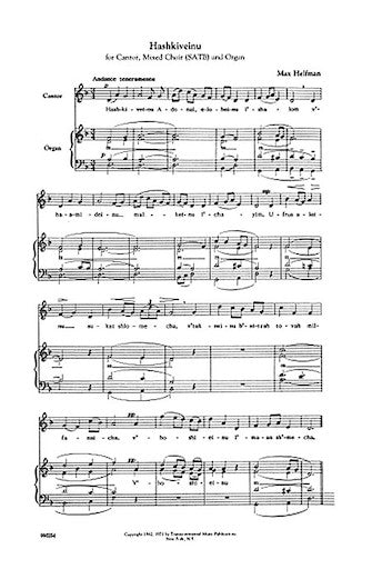 Hashkiveinu Sheet Music Preview